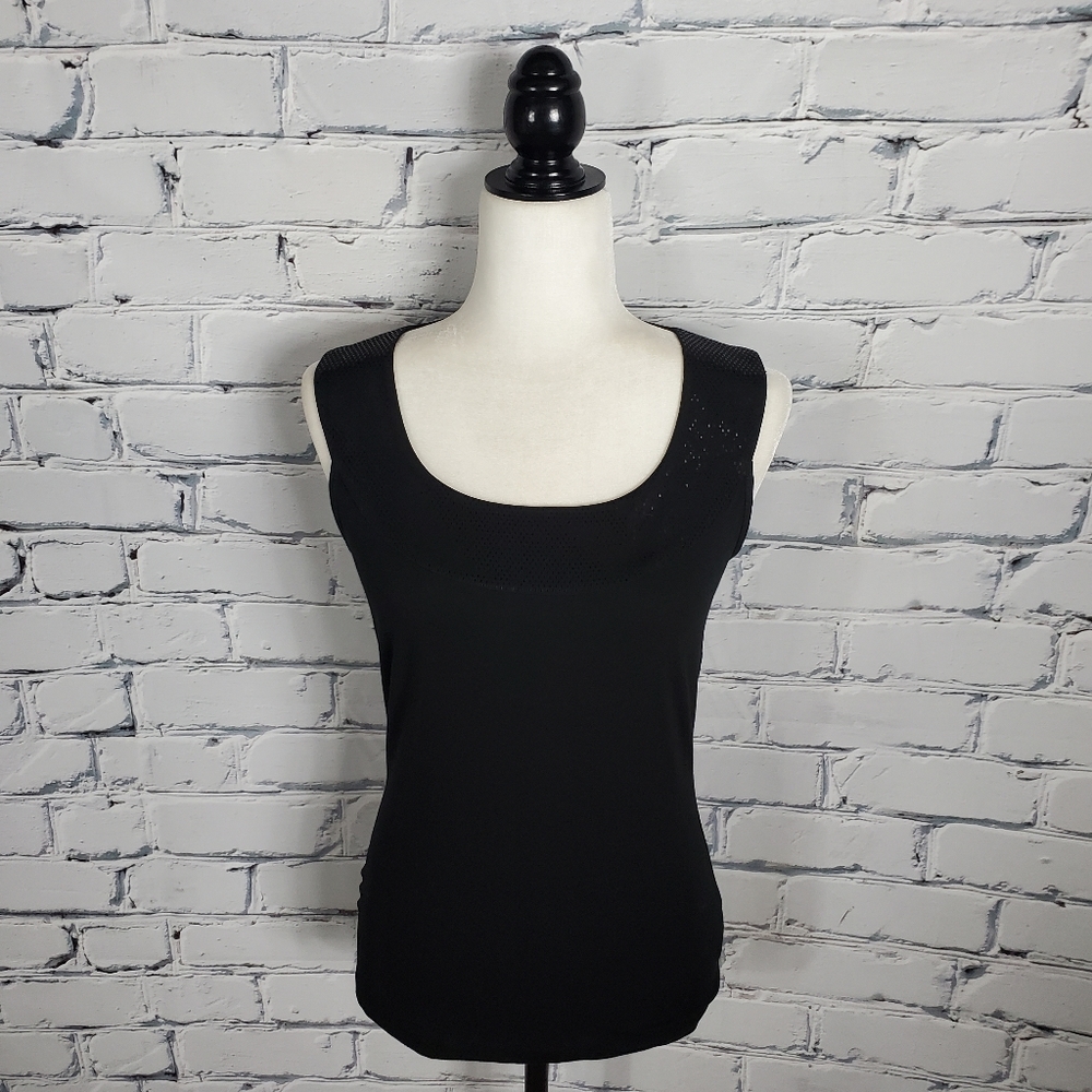 St. John Caviar Black Tank Top
